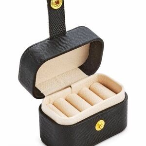 Sterling Forever Ring Travel Case with Gold Accents